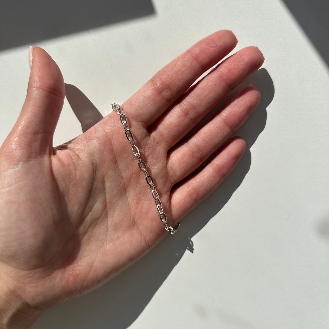 Silver Link Chain - Bracelet