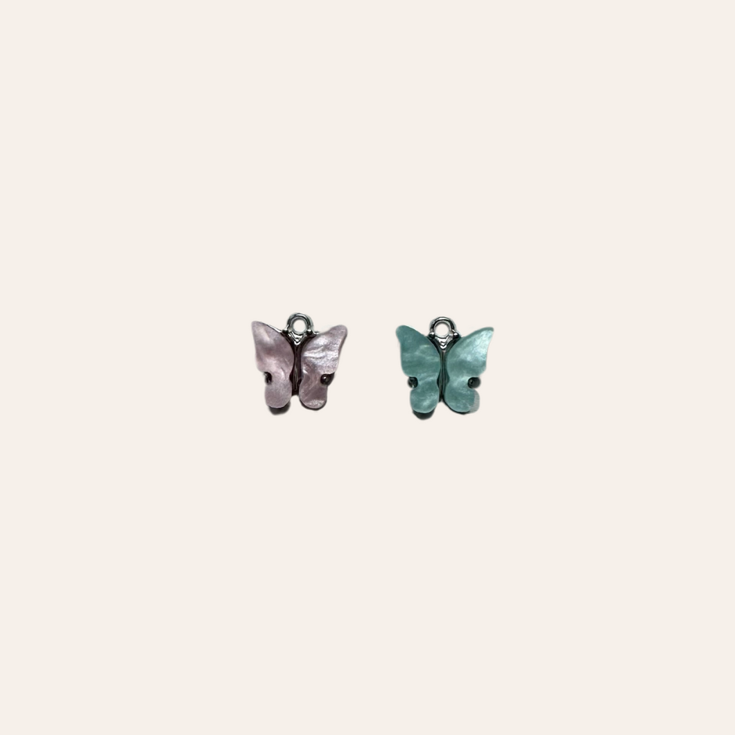 Resin Butterflies - Silver