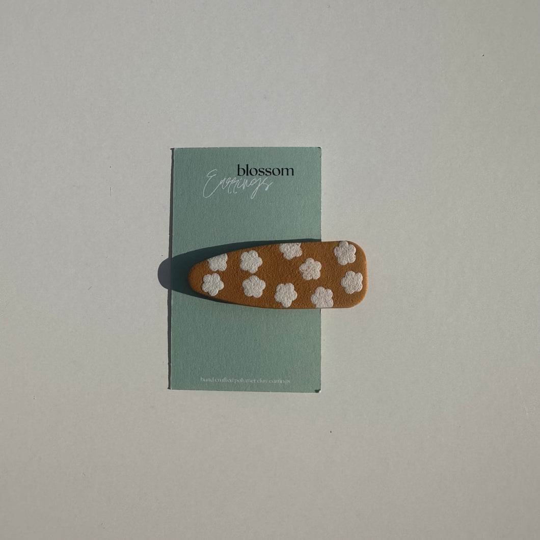 Mustard Flower Hair Clip